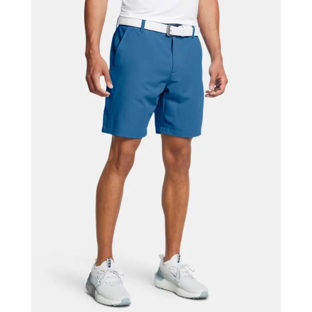 Under Armour Mens Athleisure Performance Casual Chino Golf Shorts‎ Size 36 Blue